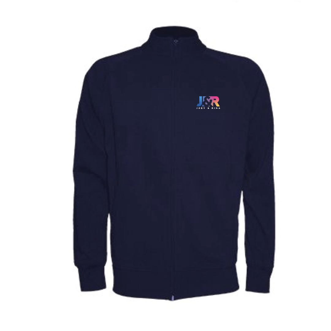 Felpa full - zip blu - Joey&Rina - SAITTA Shop