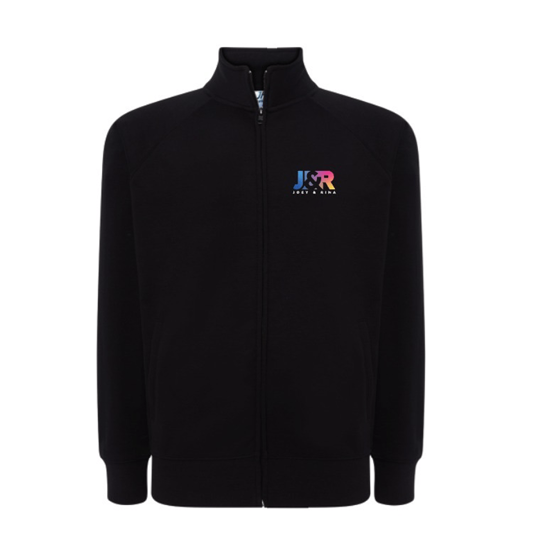 Felpa full - zip - nera - Joey&Rina - SAITTA Shop