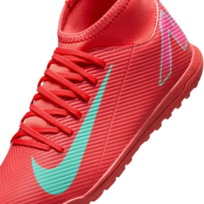 NIKE JUNIOR SUPERFLY 10 CLUB TF EMBER GLOW AURORA GREEN - Saitta Sport