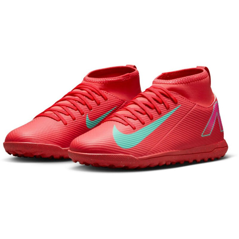 NIKE JUNIOR SUPERFLY 10 CLUB TF EMBER GLOW AURORA GREEN - Saitta Sport