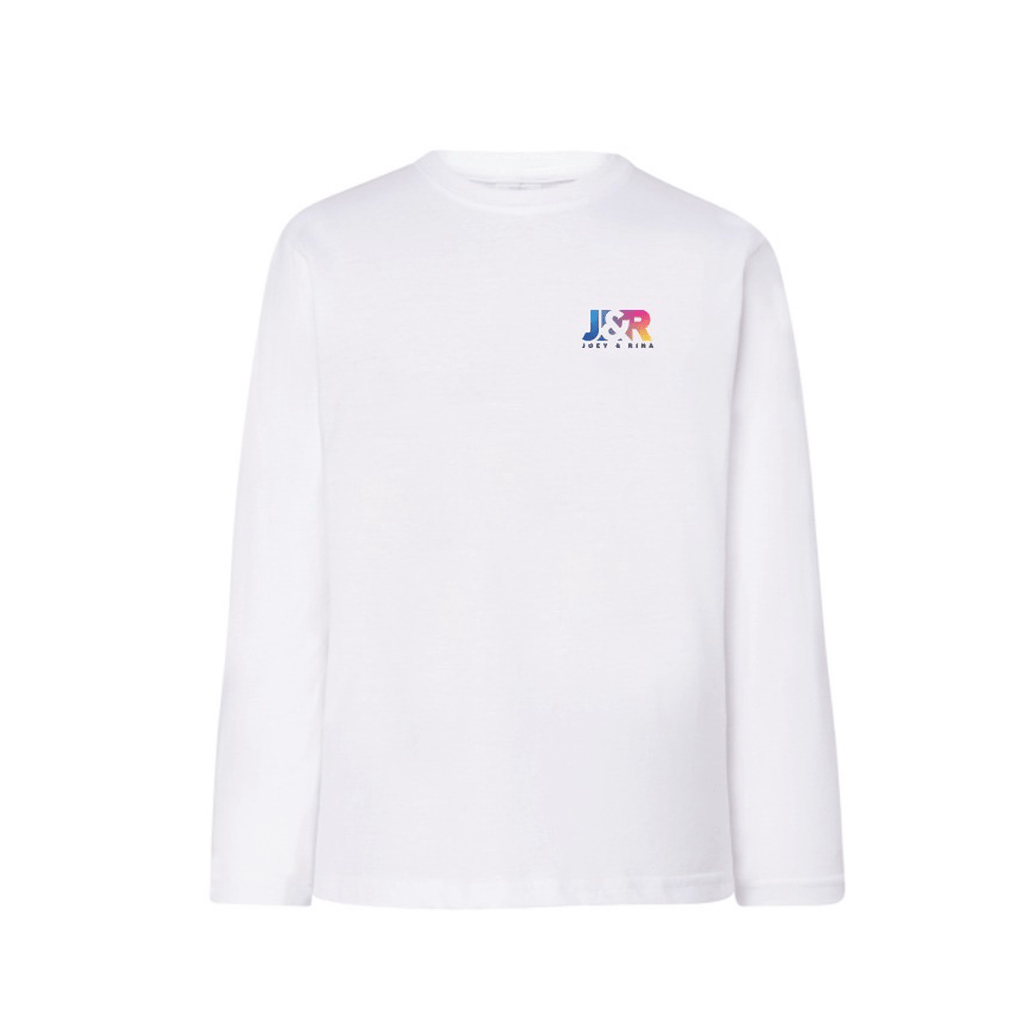 Felpa bianca girocollo - Joey&Rina - SAITTA Shop