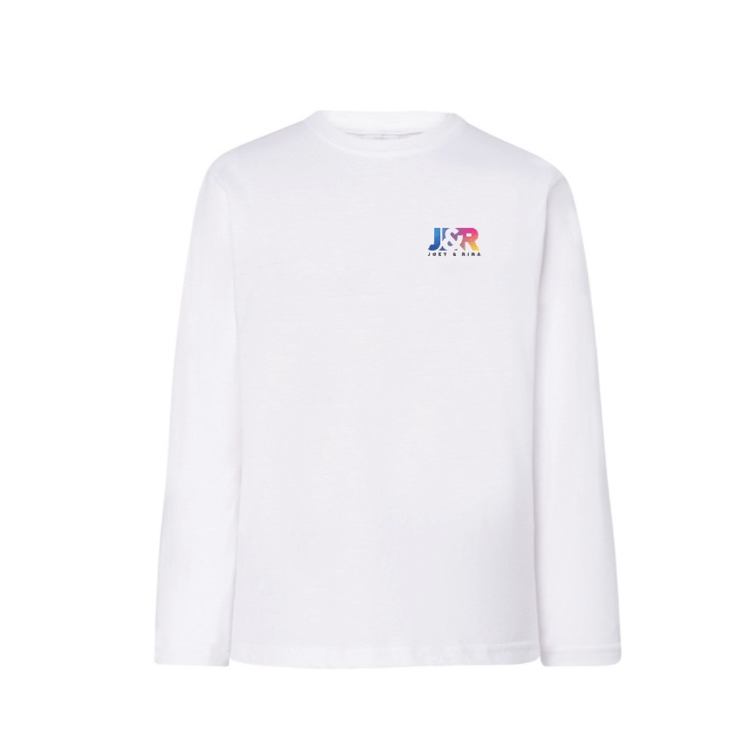 Maglia bianca maniche lunghe - Joey&Rina - SAITTA Shop